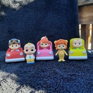 Cocomelon Cars Vehicles Official 3" Cars Red Pink Yellow Kids Figures